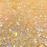 yellow sparkle glitter mix