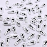 Coffins Cabochon Charms - White