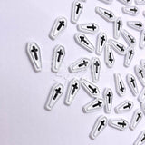 Coffins Cabochon Charms - White