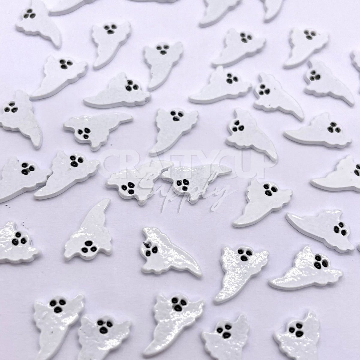 Ghosts Cabochon Charms - White