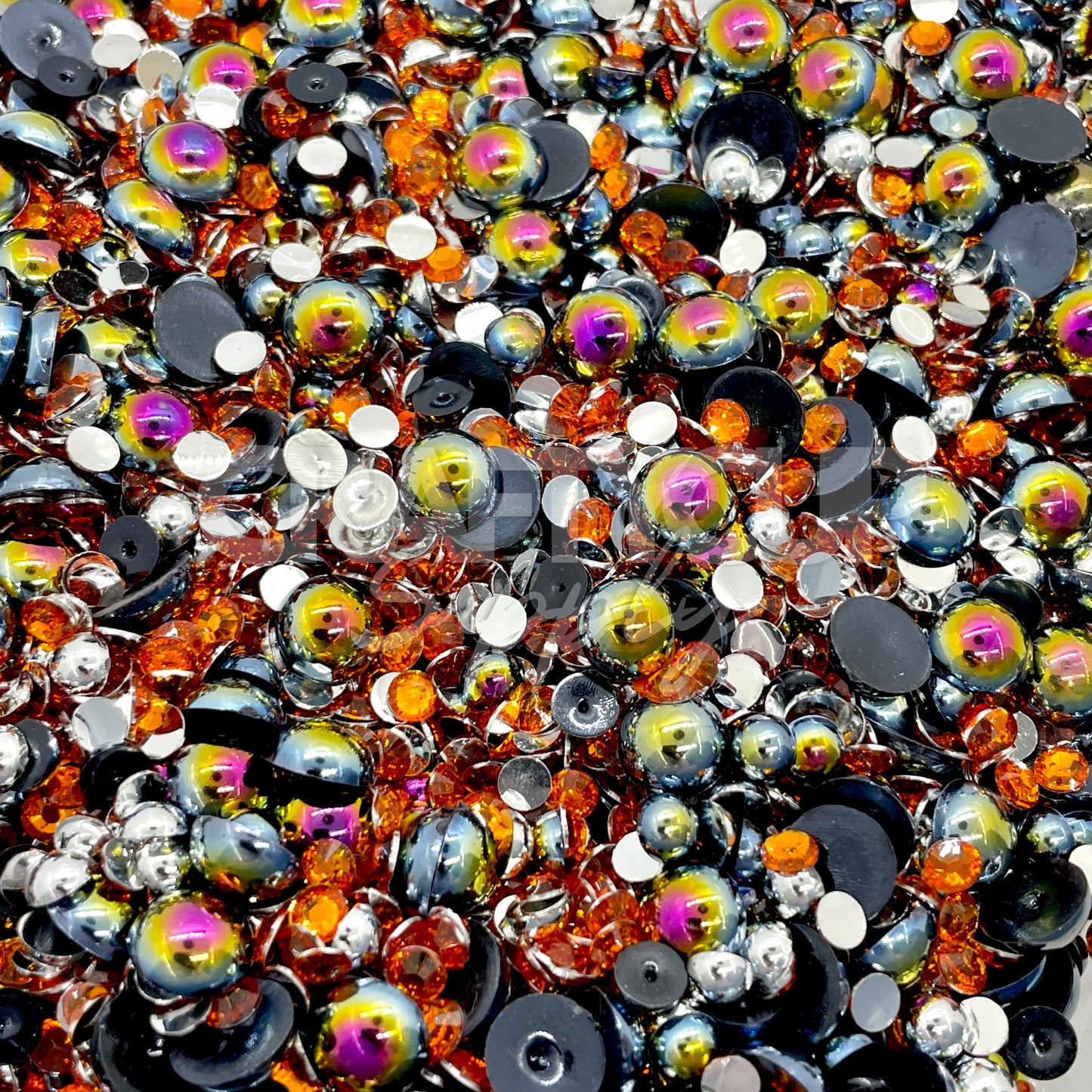 Pumpkin Bling - Pearl & Rhinestone Mix (28g)