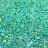 high sparkle green glitter for crafting