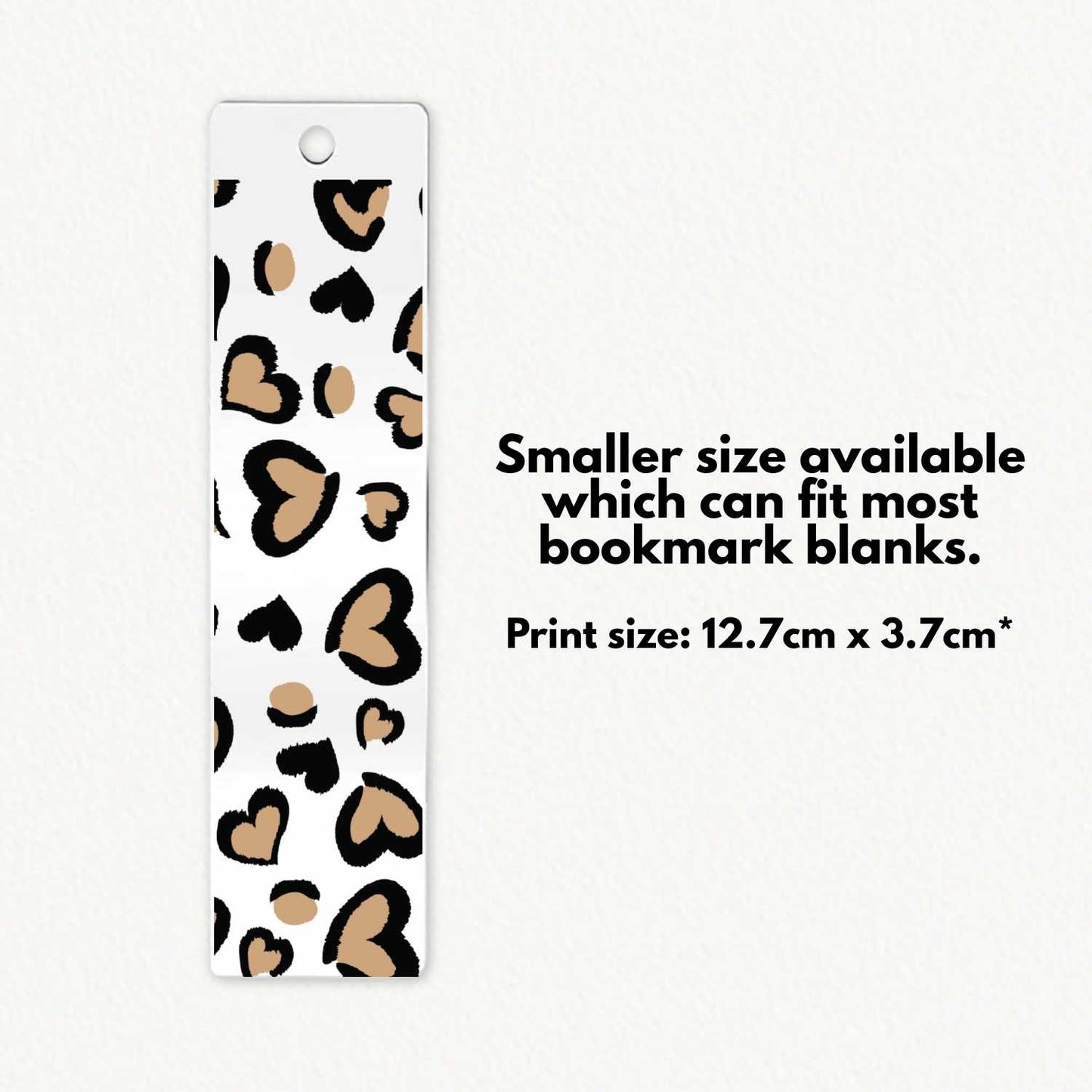 Leopard Hearts | Bookmark UV DTF