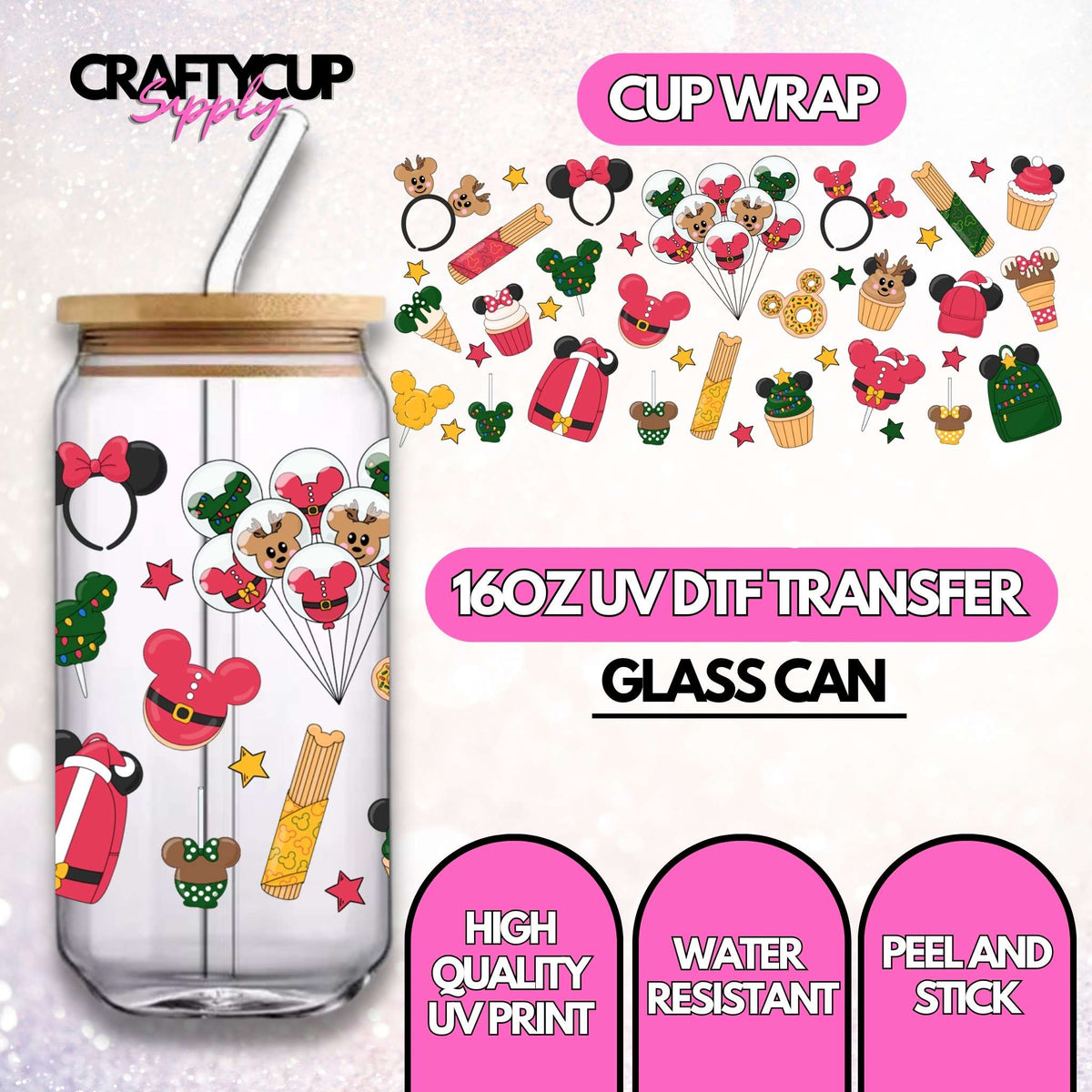 Christmas Snacks | UV DTF Wrap