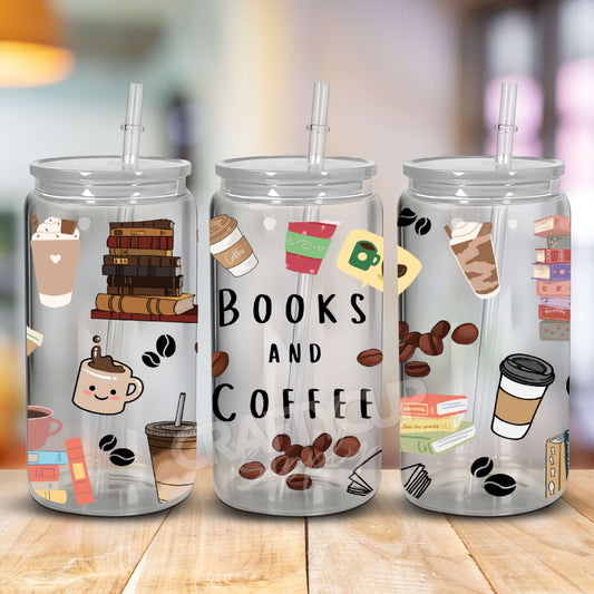 Books & Coffee | UV DTF Wrap