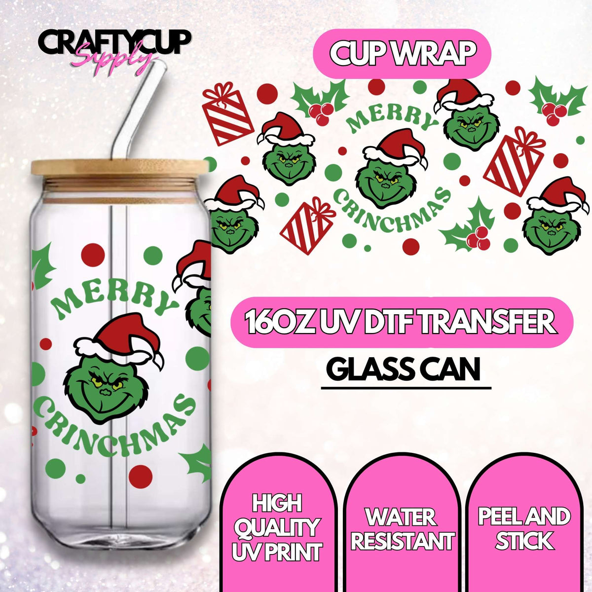 Merry Crinchmas | UV DTF Wrap