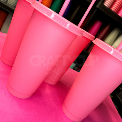 pink Starbucks cups