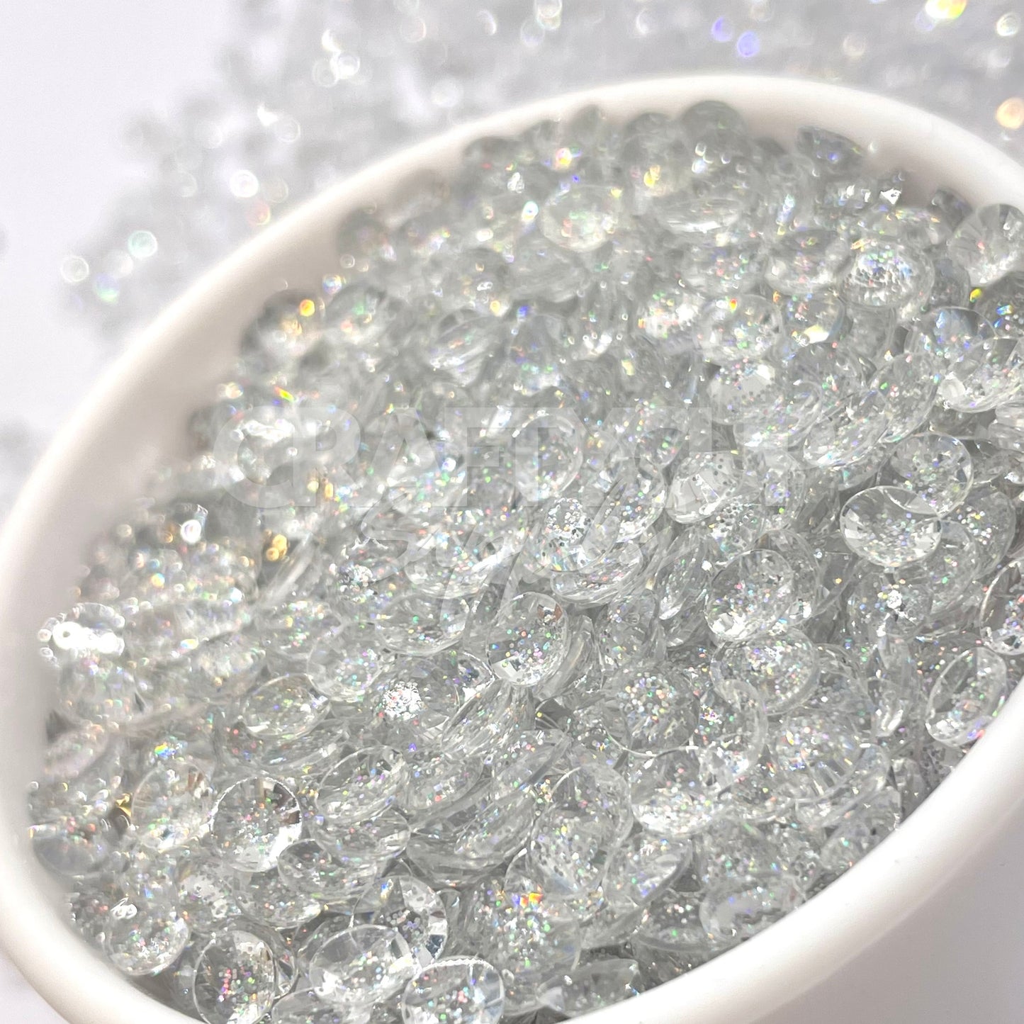 Starry Silver - Glitter Rhinestones 3mm | 4mm | 5mm (28g)