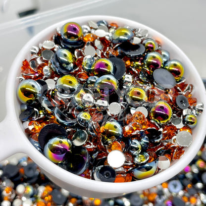 Pumpkin Bling - Pearl & Rhinestone Mix (28g)