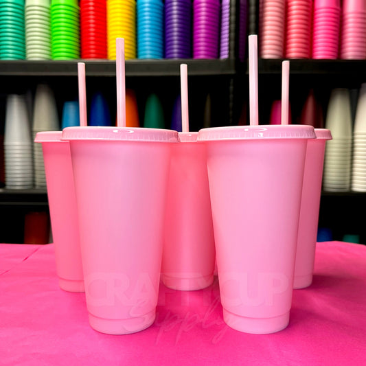 Pink 24oz (710ml) Cold Cup