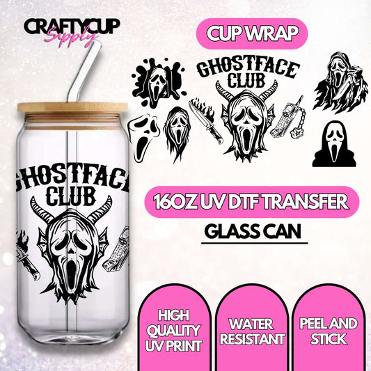 Ghostface Club | UV DTF Wrap
