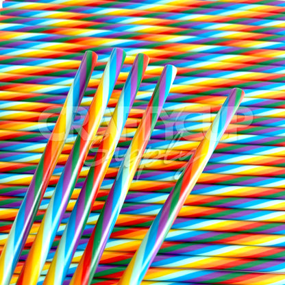 pattern straws reusable