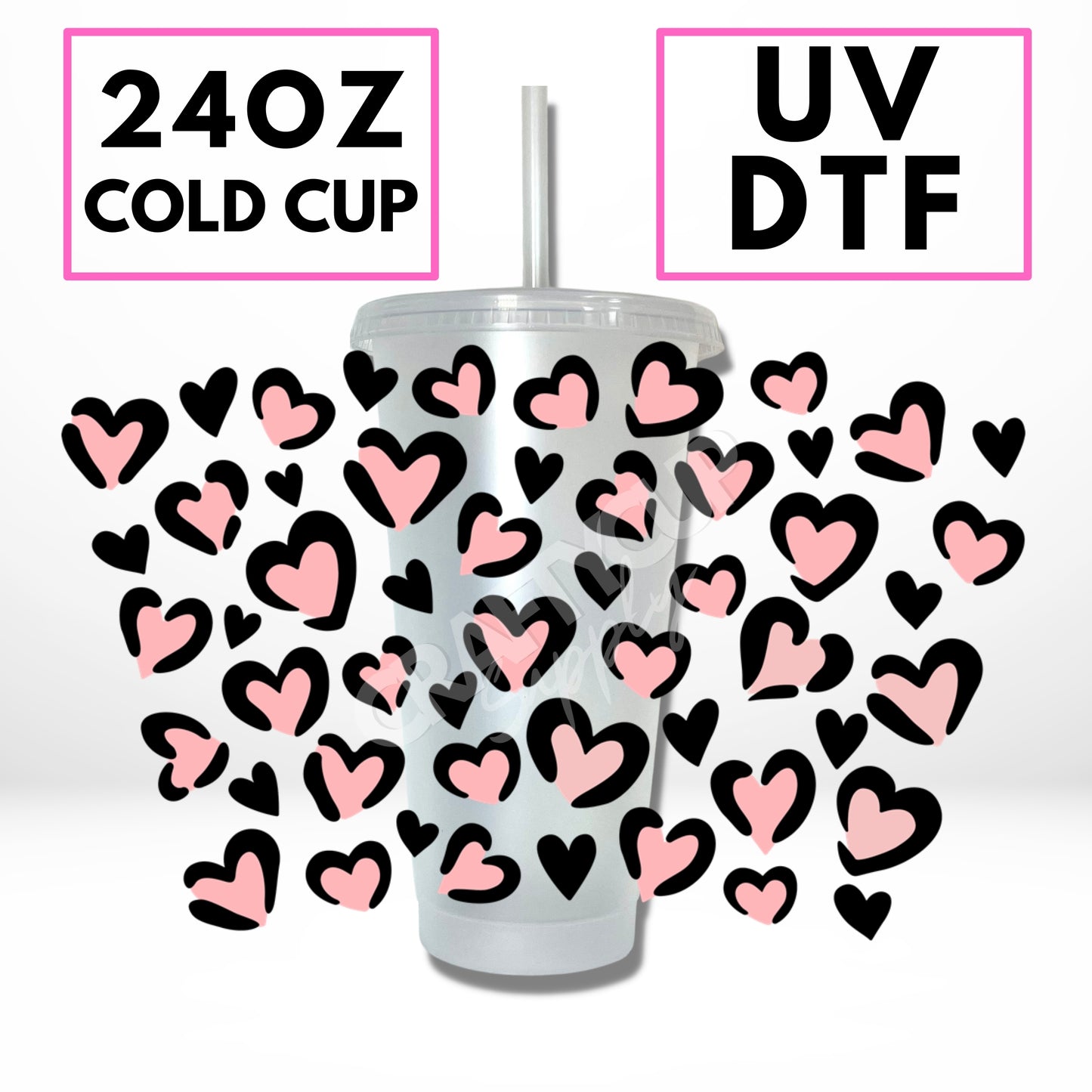 Hearts | UV DTF Wrap