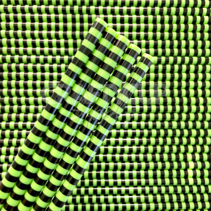 green stripe straws reusable