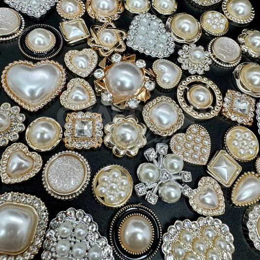 bling sparkle pearl cabochons