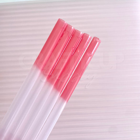 colour changing pink straws