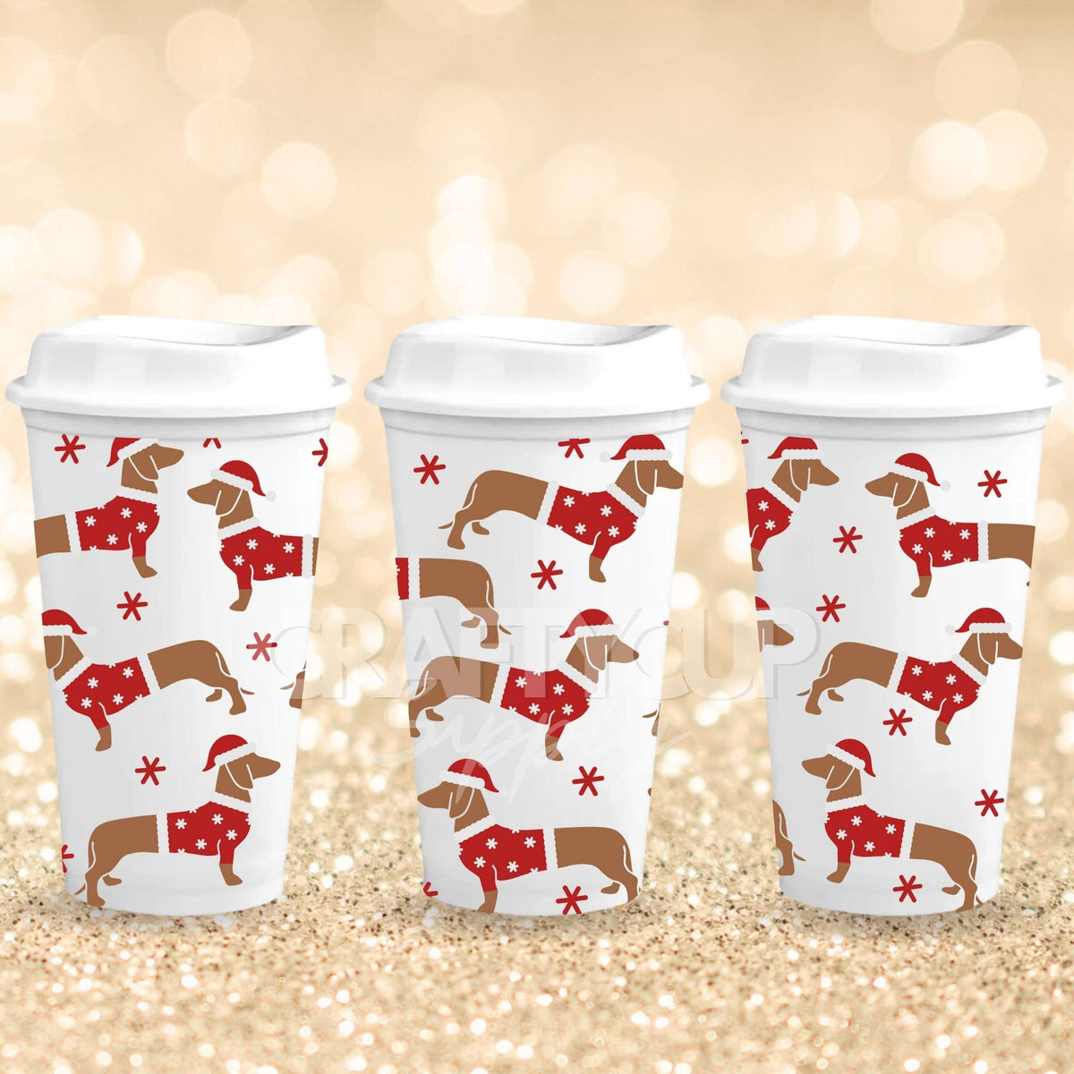 Santa Paws | Hot Cup UV DTF Wrap