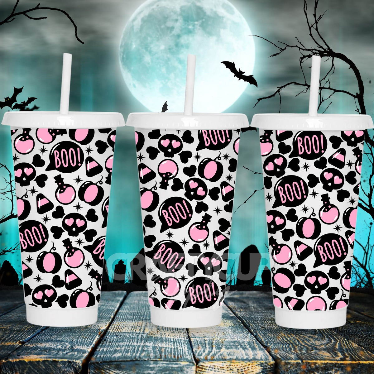 Boo! Love | Cold Cup UV DTF Wrap