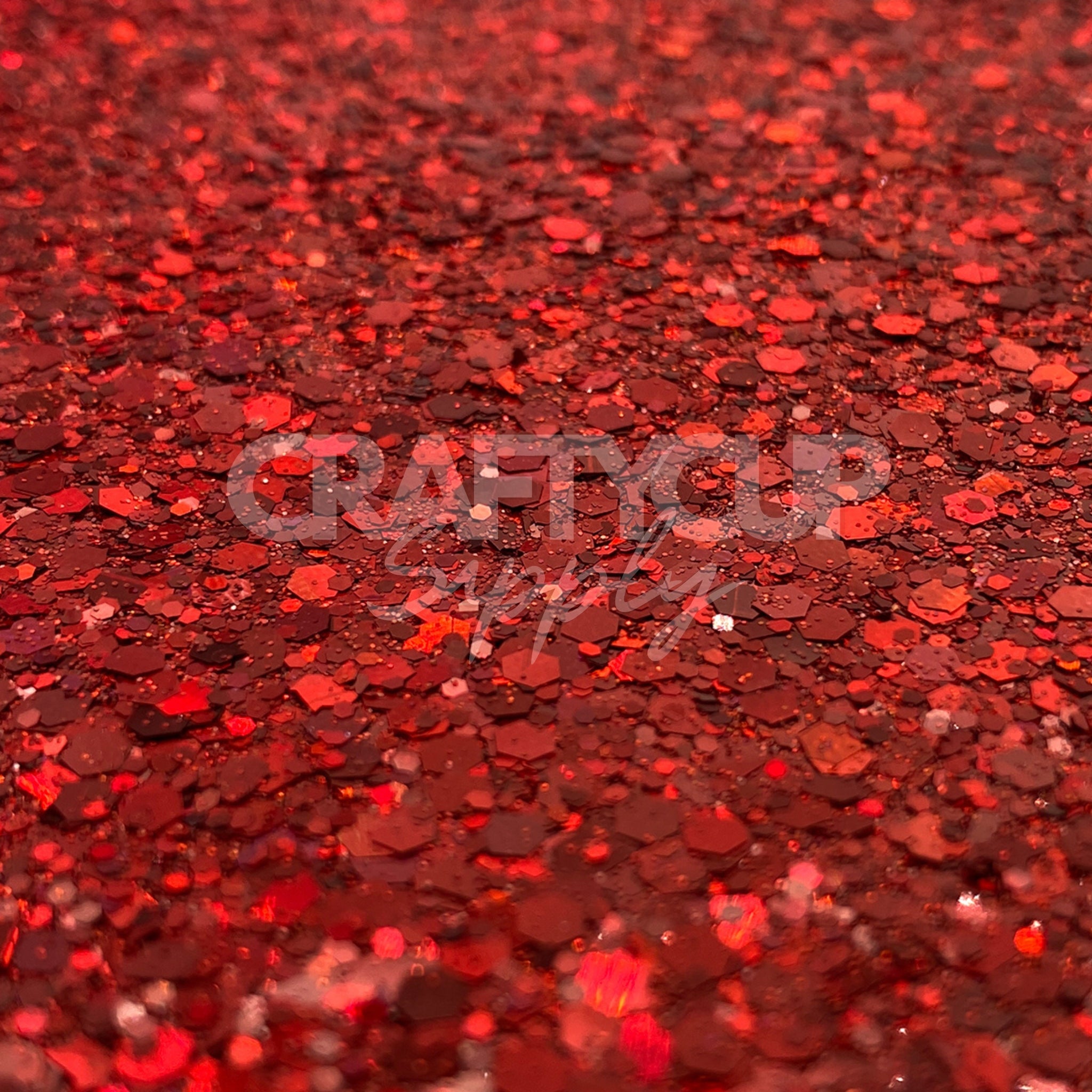 red glitter mix