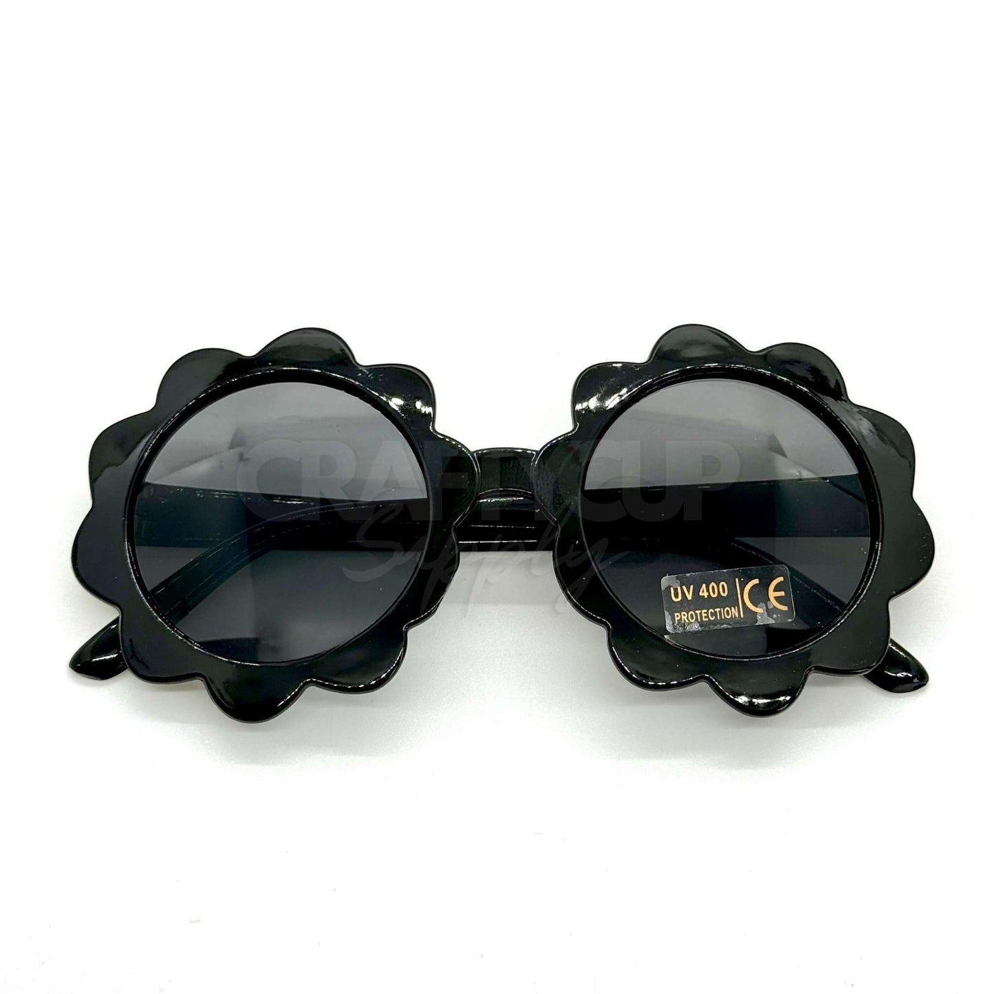 black flower sunglasses