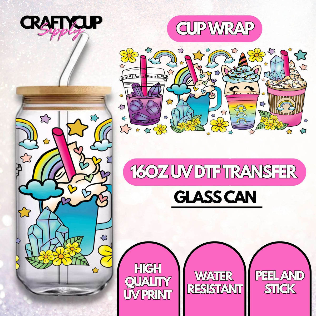 Unicorn Brew | UV DTF Wrap