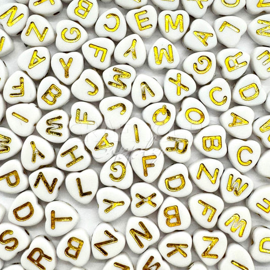 heart sharped letter charms