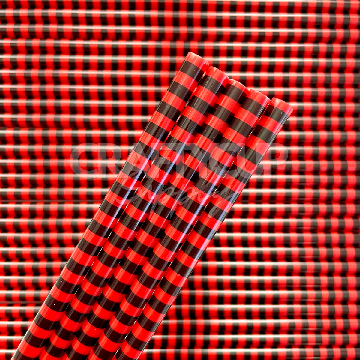 Red Stripe Straw