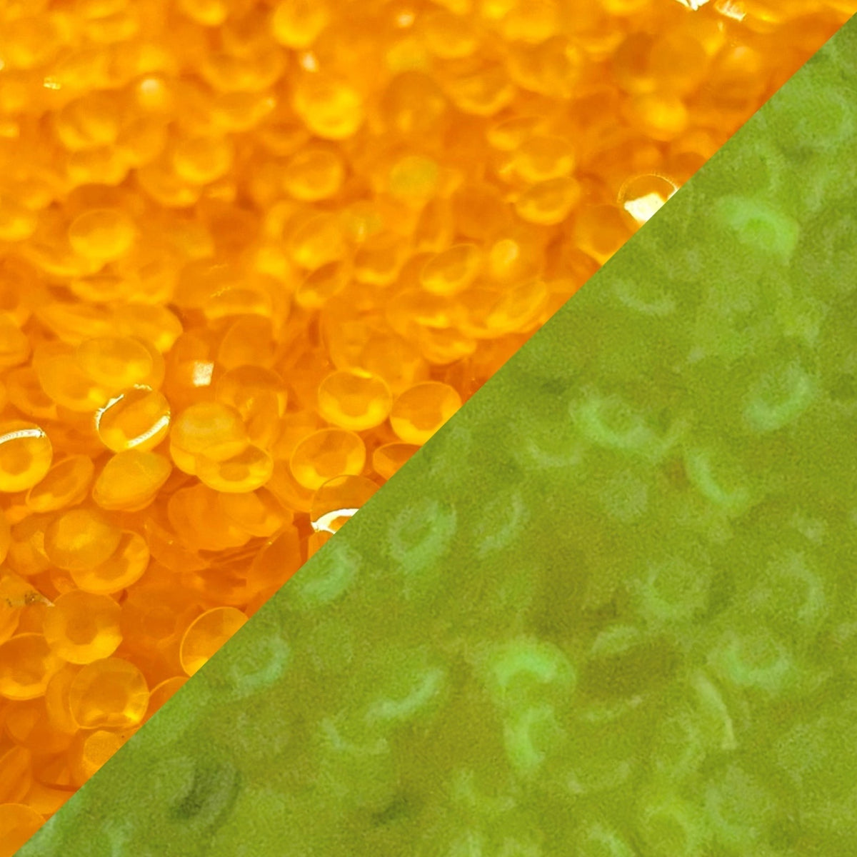 Glow In The Dark Clear Orange Rhinestones (28g)