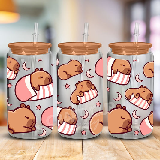 CAPYBARA UV DTF PRINT WRAP FOR CANS