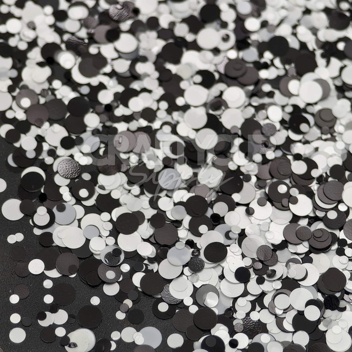 black white glitter uk