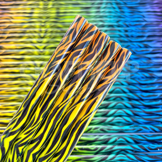 Colourful Zebra Straw