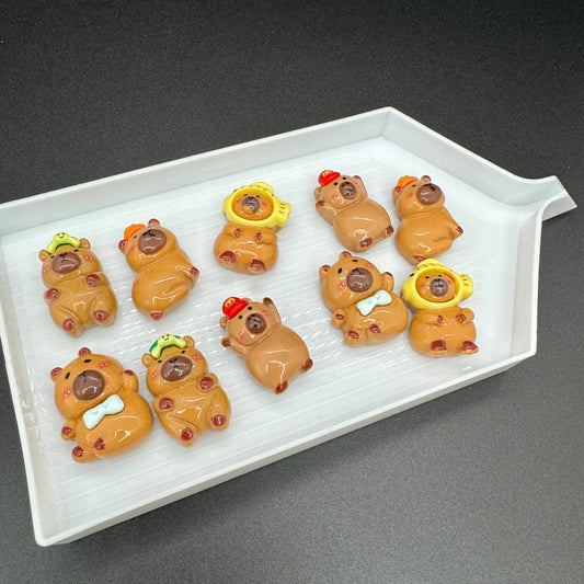 Capybara Cabochons (Pack of 10)