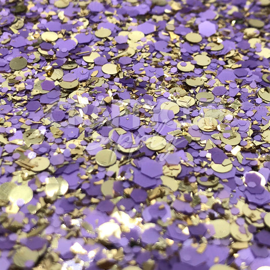 purple glitter mixes