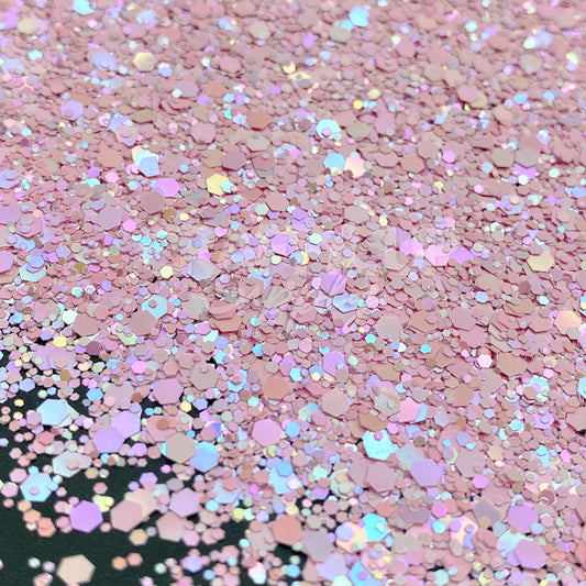 pink chunky and fine glitter mix uk stock