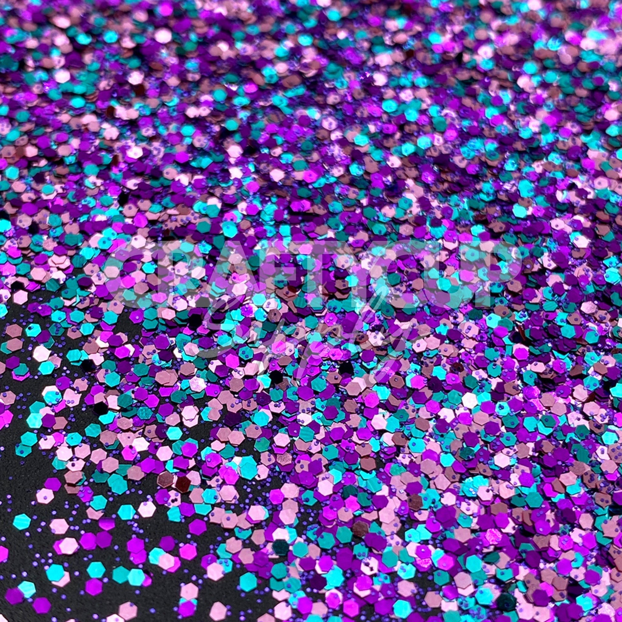 purple glitter mix