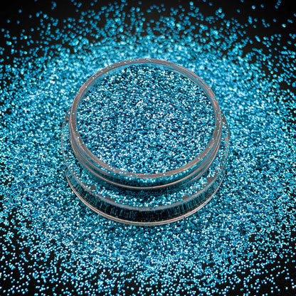 metallic blue fine glitter for crafts slime and make up