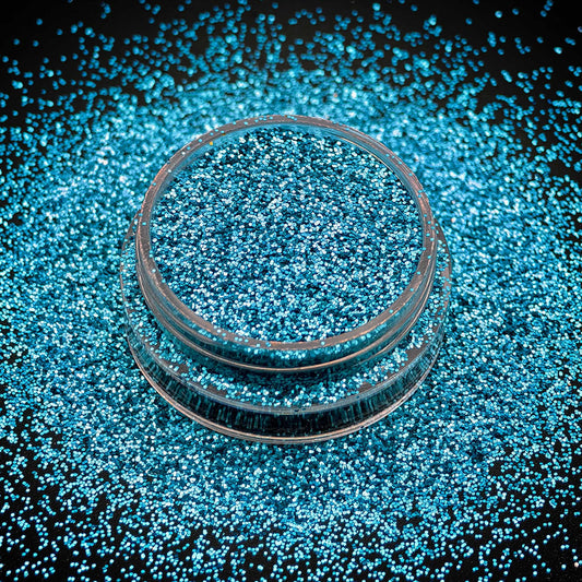 metallic blue fine glitter for crafts slime and make up