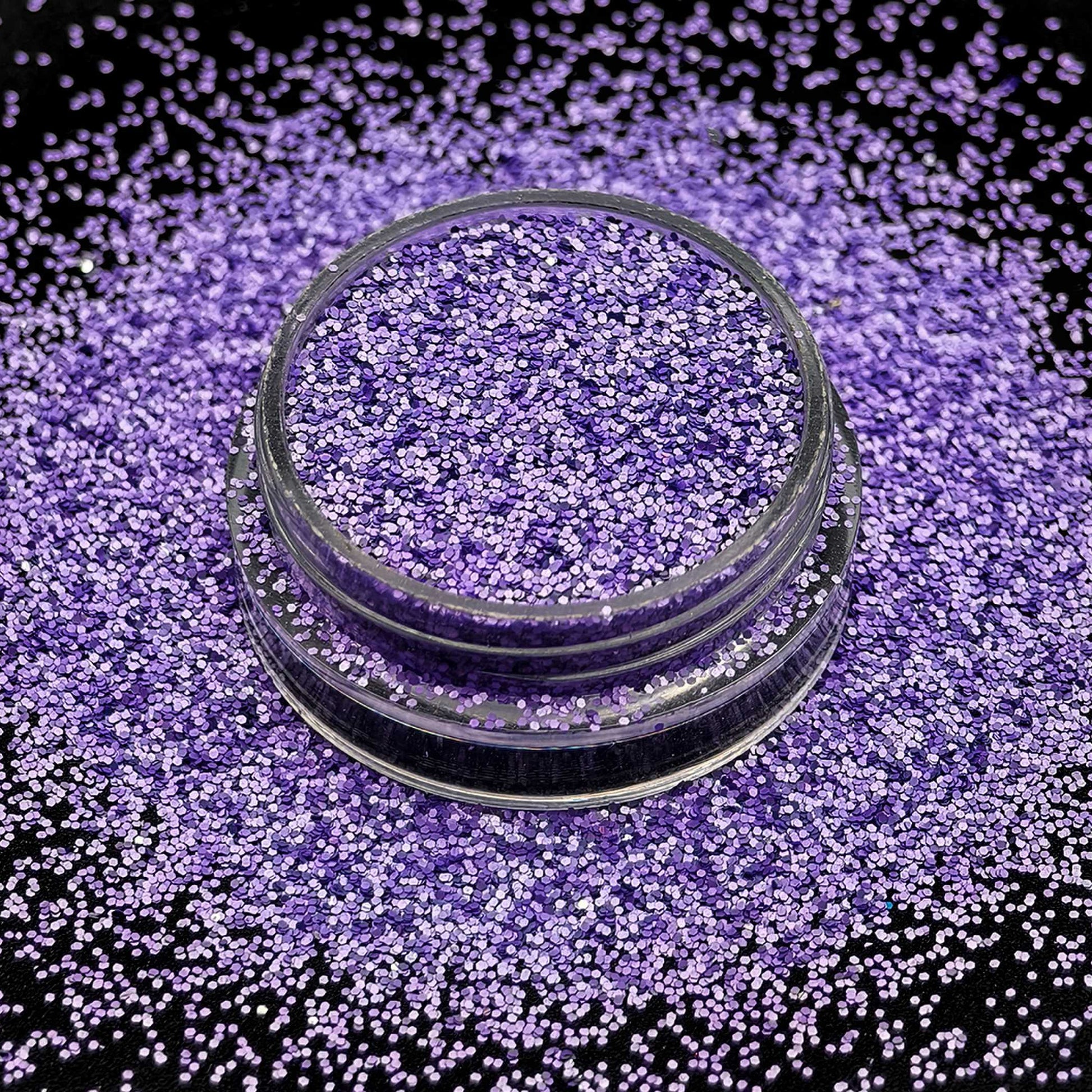 purple fine glitter metallic matte