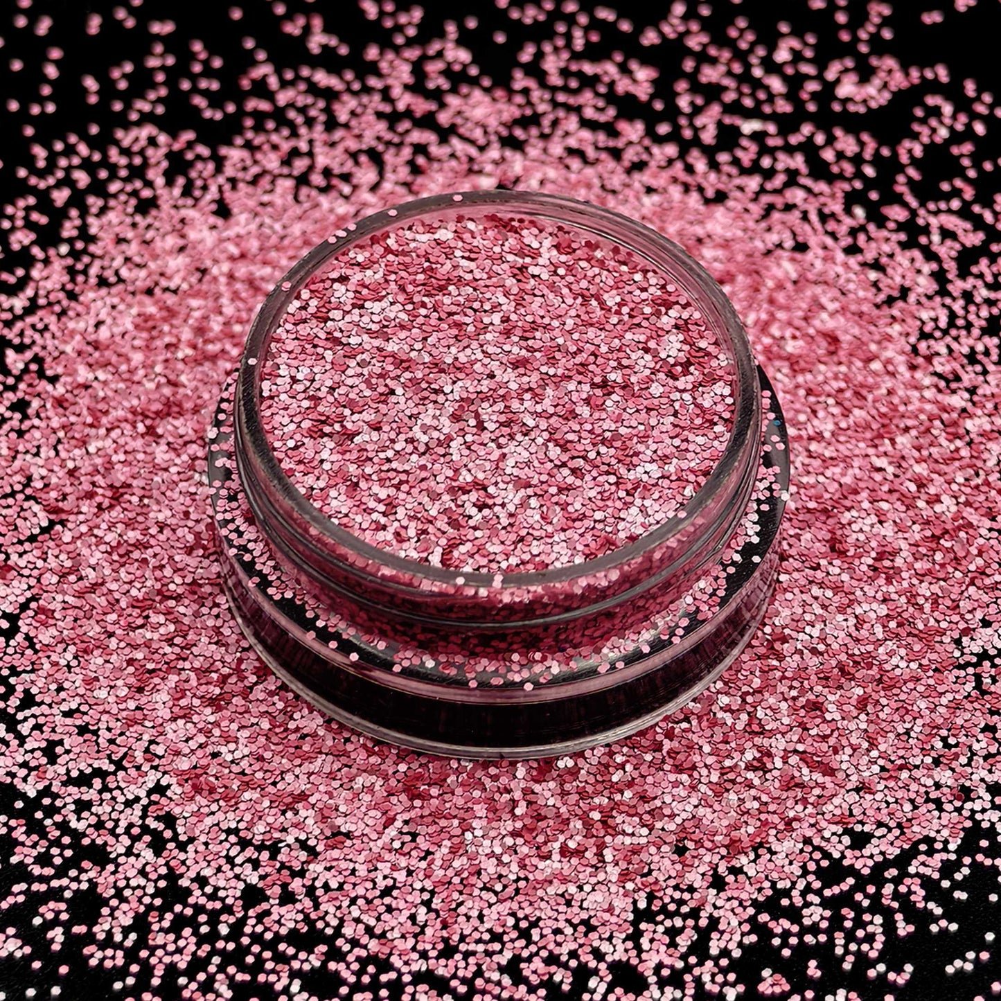 pink fine polyester crafting glitter