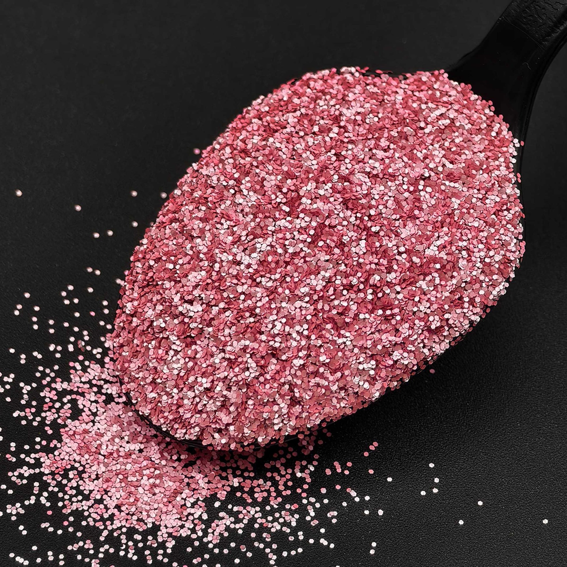 pink fine polyester crafting glitter