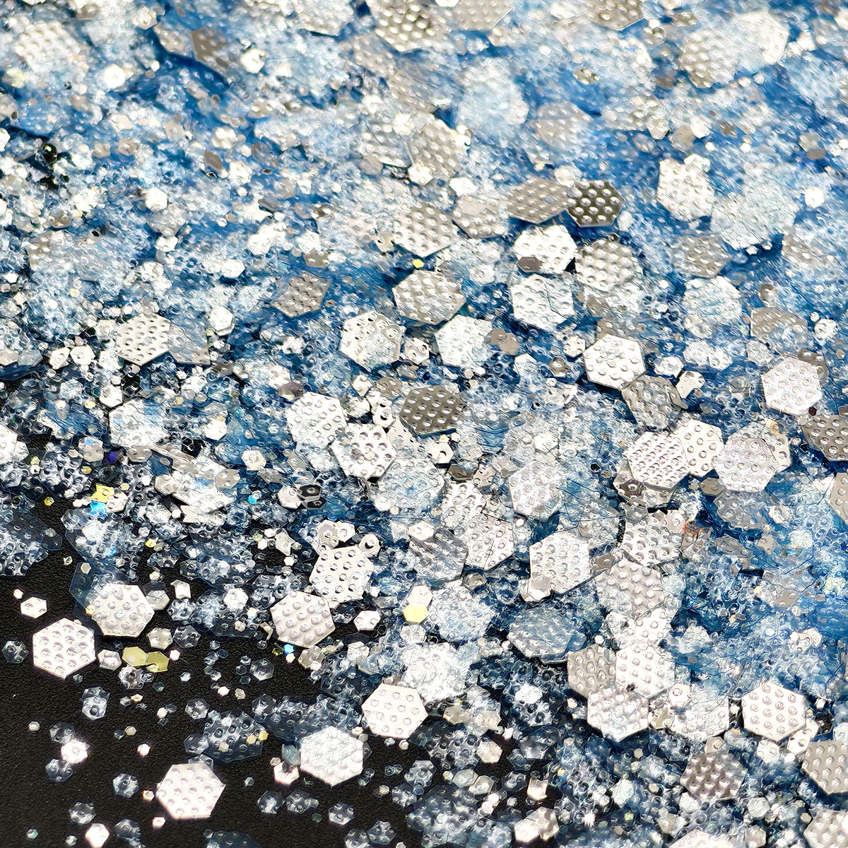 blue glitter mixes for crafting