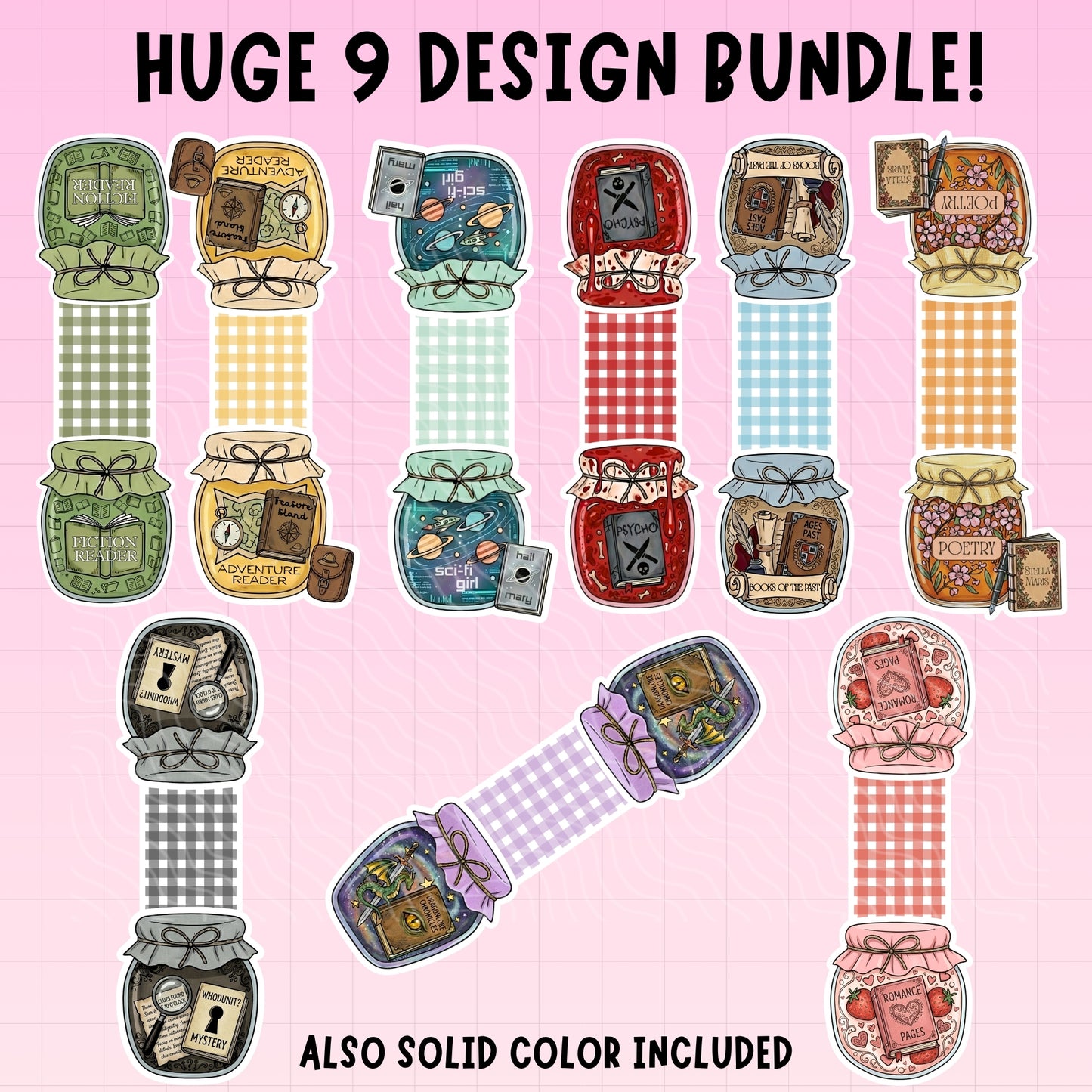 Magnetic Bookmark Bundle 4 | Digital Download