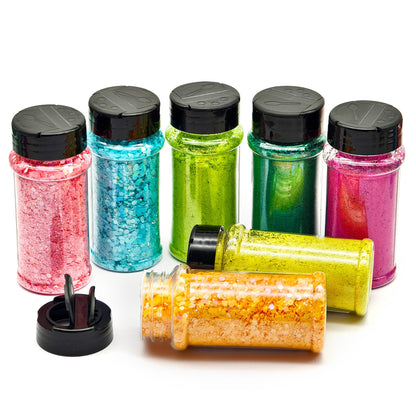 24x 2oz Filled Shaker Jars Glitter Bundle, Over 1300g of Glitters! - SET 6
