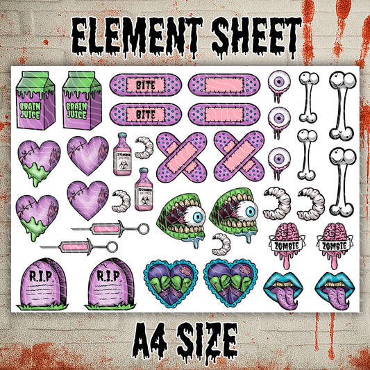 ZOMBIE! | UV DTF Decal