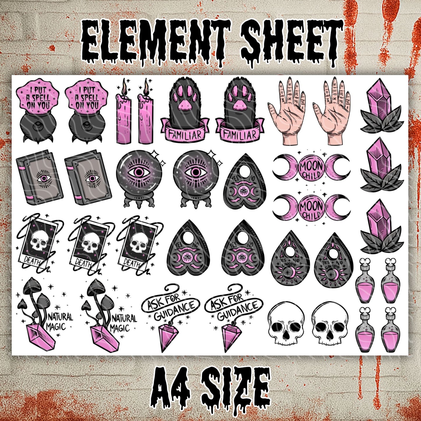 Witch & Tricks | UV DTF Decal