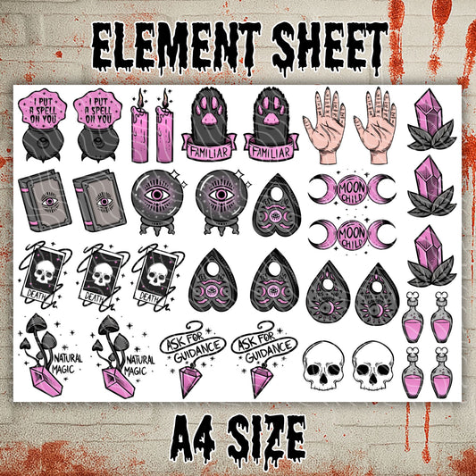 Witch & Tricks | UV DTF Decal