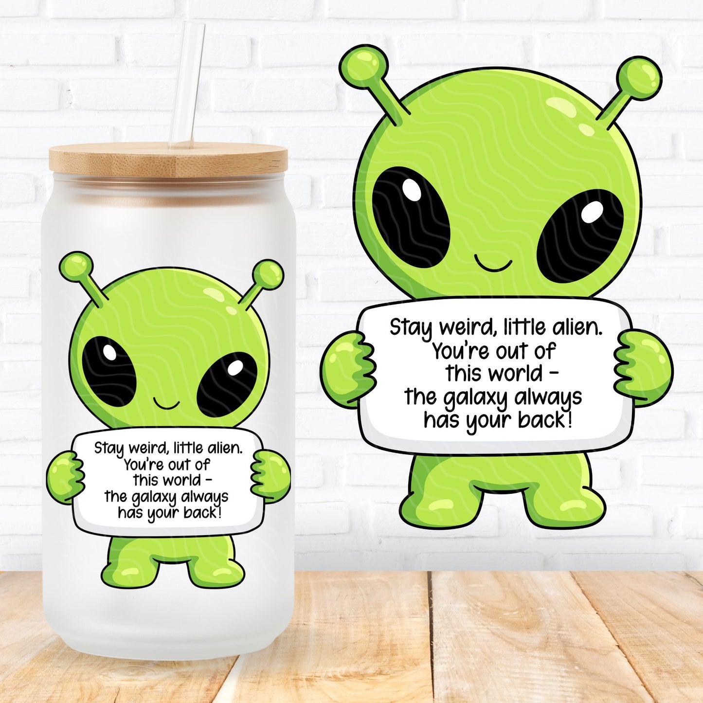 emotional support uvdtf transfer sticker positive vibes quotes for mental health supporters