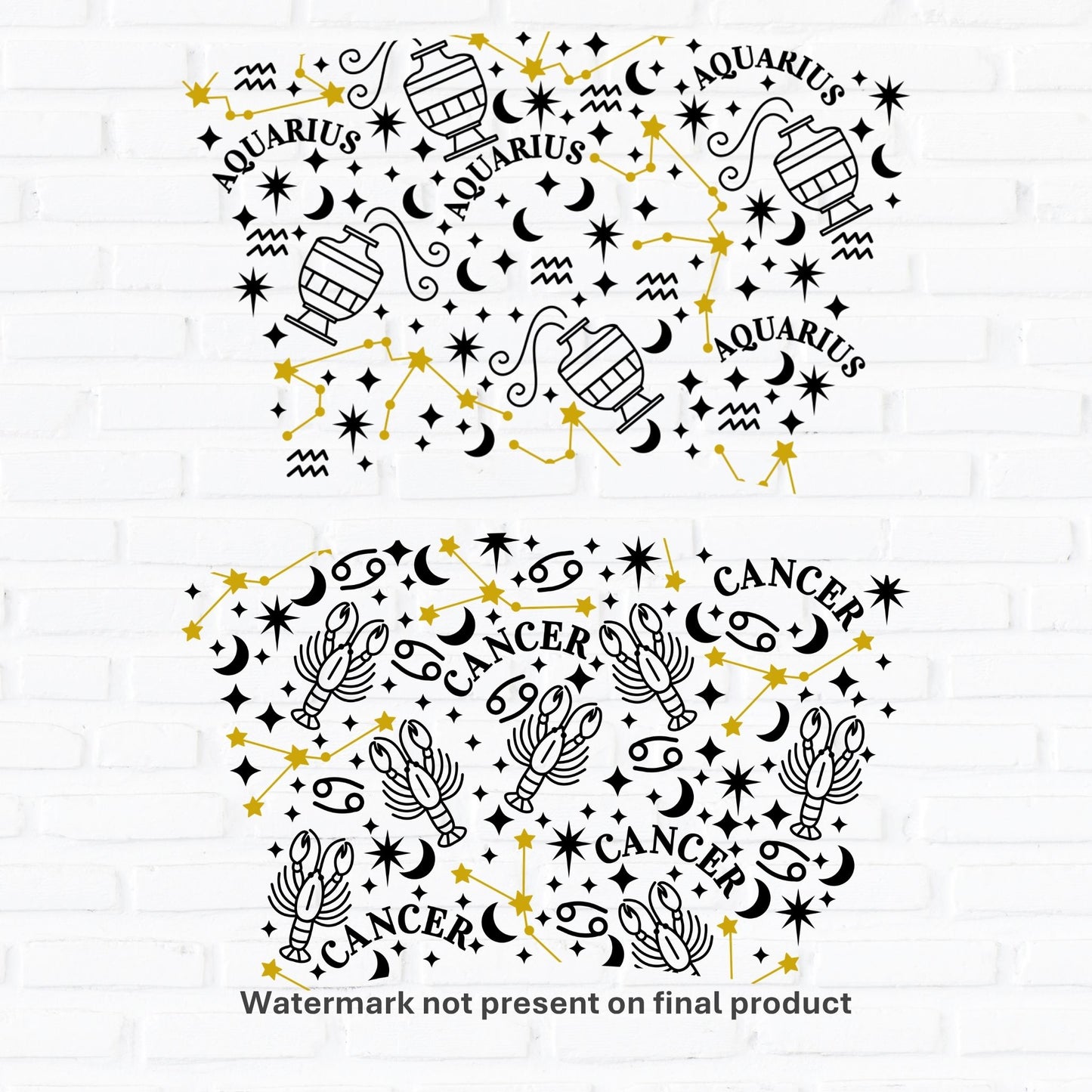 Zodiac Starsign | UV DTF Wrap