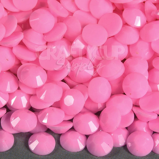 baby pink solid rhinestones