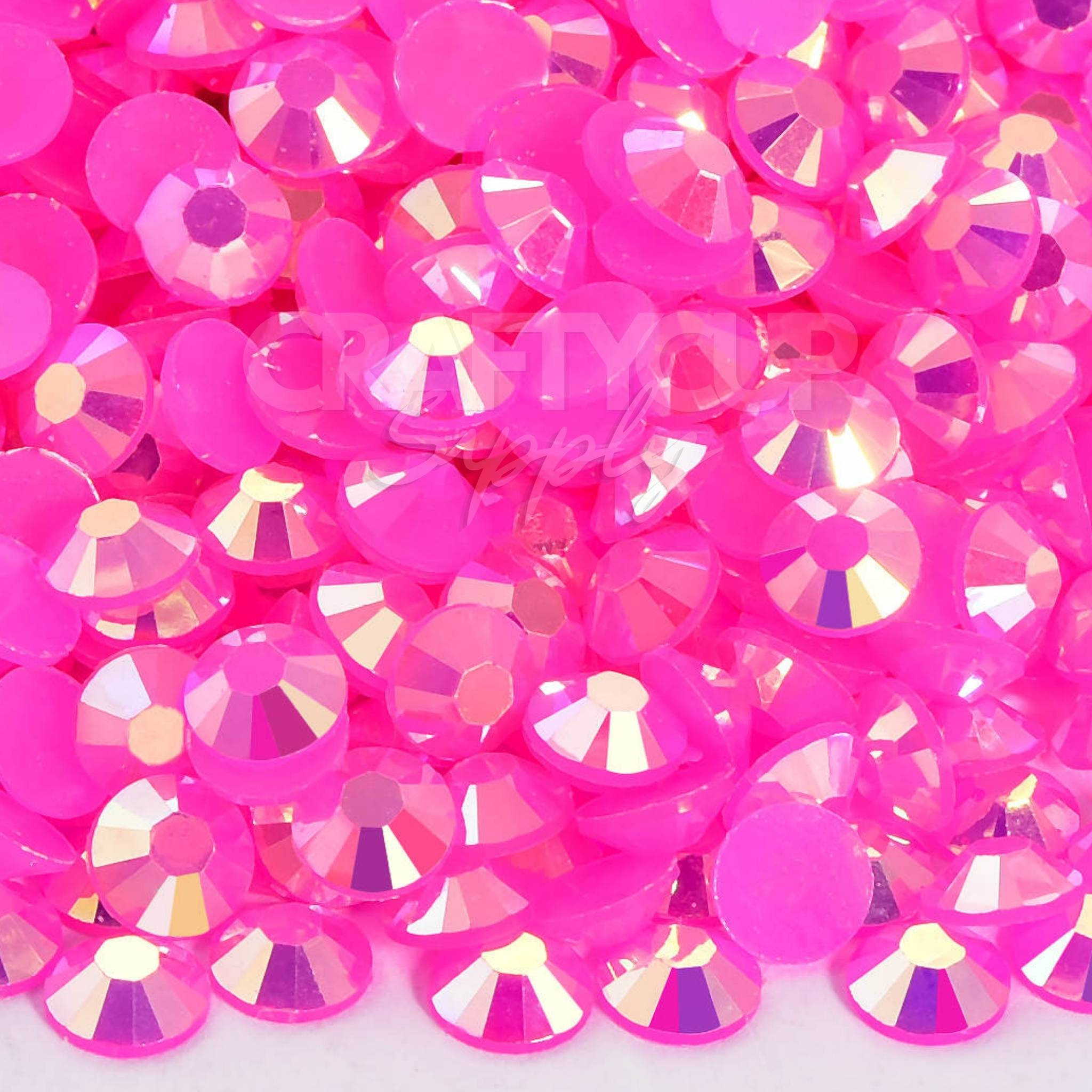 barbie pink rhinestone gems